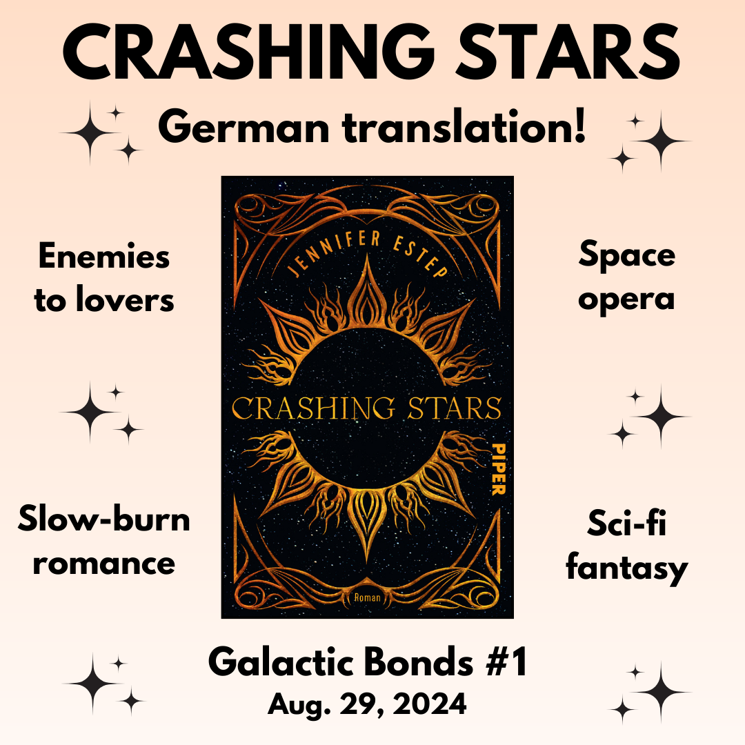 Crashing Stars German book cover and info box