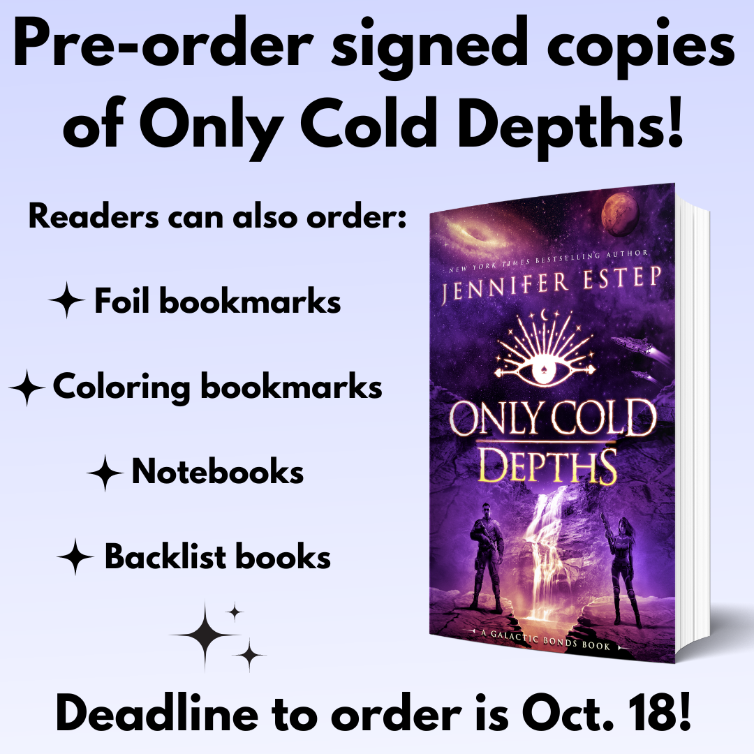 Only Cold Depths signed book campaign info box with book cover