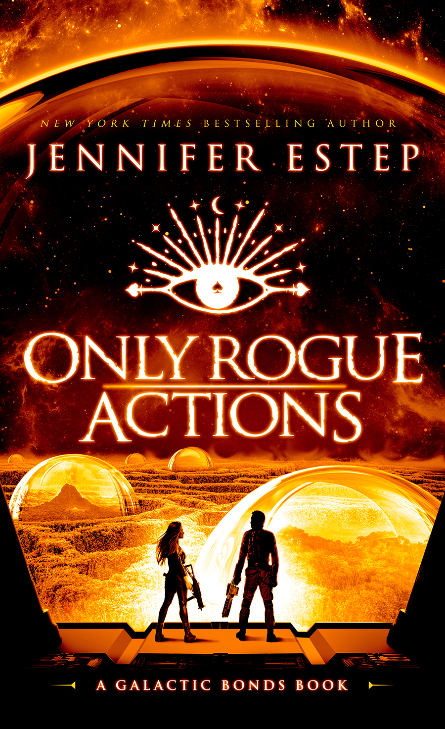 Only Rogue Actions cover art with a couple on an orange background