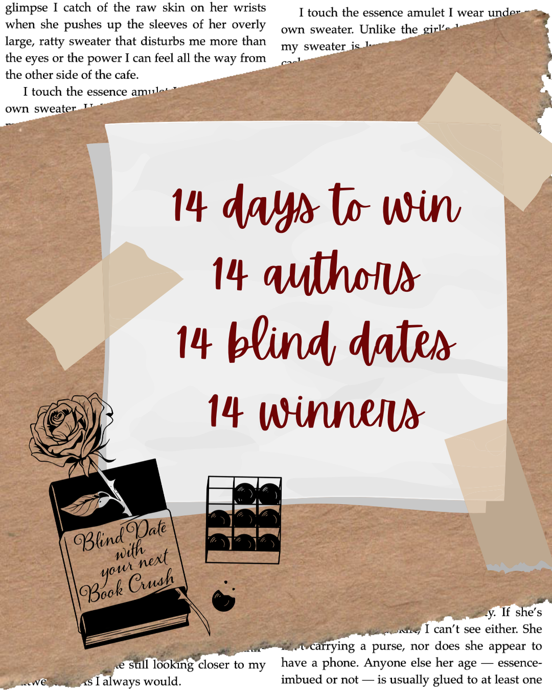 Blind Date with your Next Book Crush info graphic